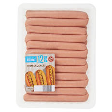 Thin Sausages 24 Pack 1.8kg